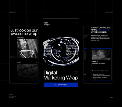 DIGITAL MARKETING AGENCY | LANDING PAGE adaptive branding design figma graphic design marketing agency mobile adaptive photoshop ui design ux design web design