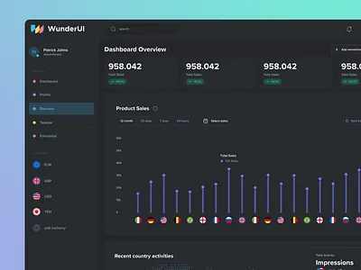 Dark Interface UI dark ui designresources