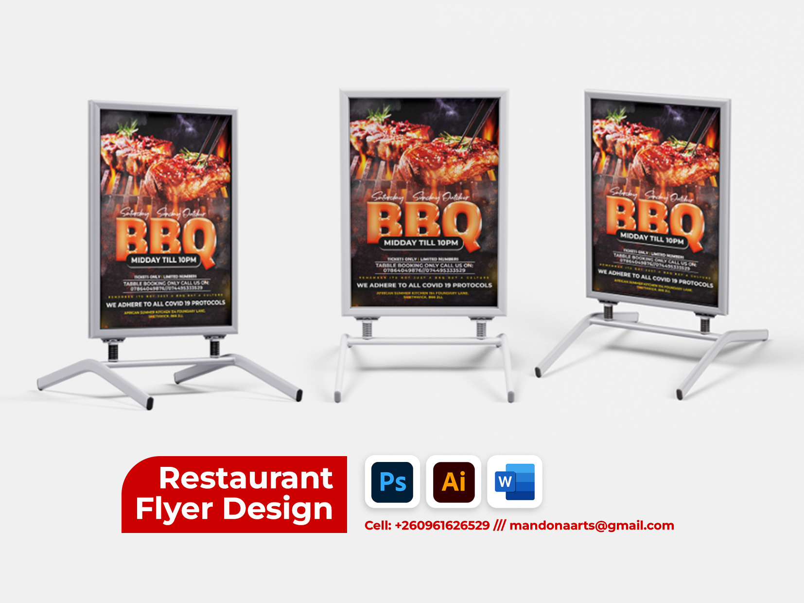 Example of Restaurant flyer design