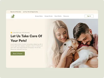 Pet Care Landing Page cat website dog website landing page design pet care pet care landing page pet care website pet website design pets website website design