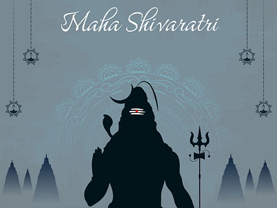 Maha Shivaratri Post Design design graphic design illustration mahashivaratri postdesign shivaratri shivaratripost socialmediapost
