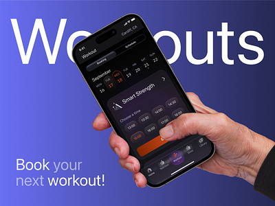 Calendar Ui for Fitness App digital fitness healthcare interface mobile mobile app product sport startup ui user experience