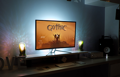 Gothic (Game menu UI remade) aftereffects animation design gamedesign gamemenu gamemenuui games gameui gameuidesign gaming gothic gothicgame graphic design motion graphics motiongraphic motiongraphicsdesign ui uiux videogames