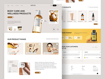 Skin Care - Landing Page cosmetics cosmetics store cosmetology ecommerce face care landing page makeup medical care online shop personal care product page design self care shopify shopify website skin care website wellness