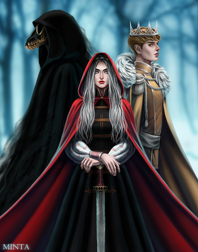 Death, Prince and Mara slavic folklore illustration death design illustration prince slavic