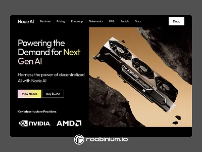 Next Gen AI Landing Page landing web design