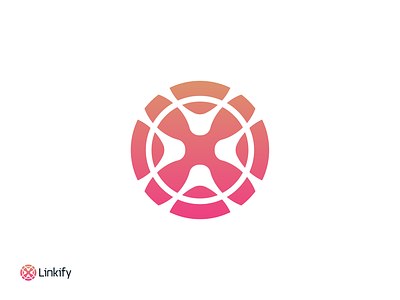 Linkify logo symbol app application branding design flat logo hiring information technology job finder logo logodesign logodesigner mark minimal logo modern logo saas search startup symbol tech