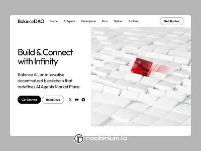 Balance AI Landing Page landing web design