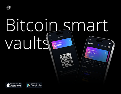 Smart Vaults - Bitcoin Multi-custody App adobe xd bitcoin blockchain figma graphic design mobile app prototype ui ux web app web3