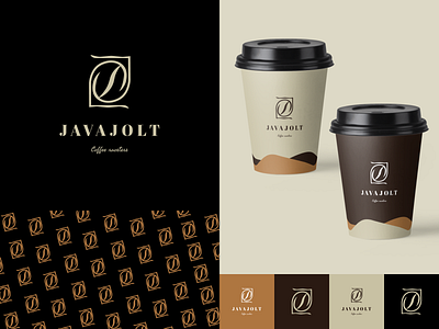 Javajolt Coffee roasters brand logo - Minimalist and hand drawn design handdrawn logo minimalist modern