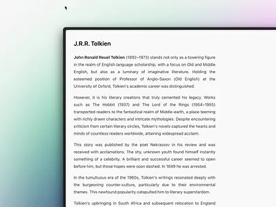 Focus reading animation code design prototype prototyping react ui uidesign