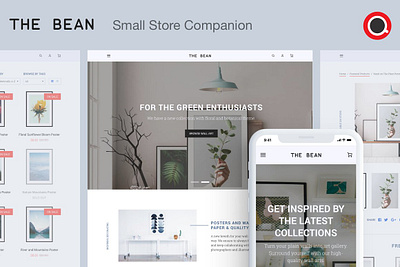 The Bean - Small Store Shopify Theme coffee shop drag and drop ecommerce miminal shopify theme online store page builder poster print shop shop shopify shopify theme simple shopify theme