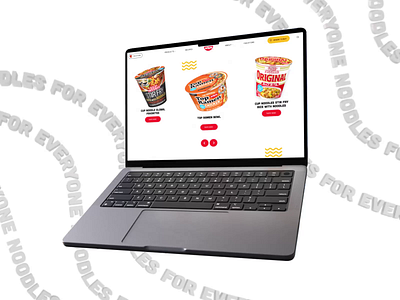 Nissin Foods Website animation design grid interface mockup motion noodles scroll ui ux web web design wfn