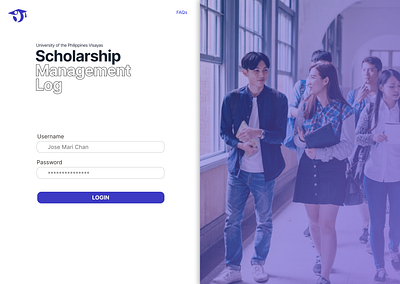 Scholarship Management Log UI scholarship ui user interface web website