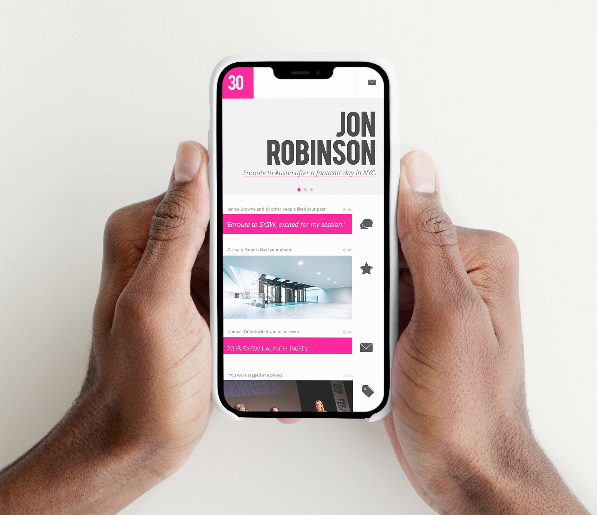 Forbes 30 Under 30 : Social Network app design forbes interactive interface ios messaging mobile social media social networking ui ux