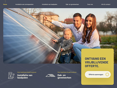 Eclips Solar Energy website landing page ui website