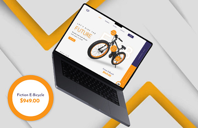 E-Bicycle Landing Page e bicycle figma design landingpage ui design