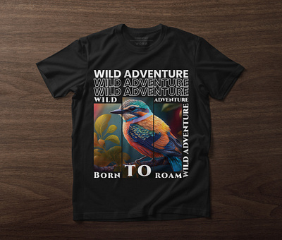Wild Adventure T-shirt Design branding graphic design illustration t shirt design t shirt design custom t shirt design for girls t shirts vector wild adventure