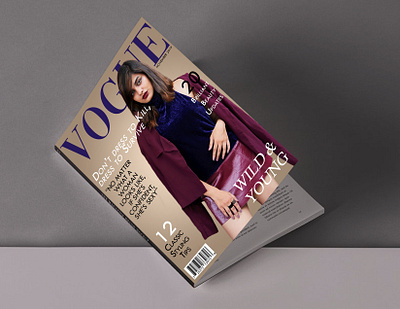 Magazine Cover catalogue design fashion fashion magazine graphic design magazine magazine cover visual design vogue
