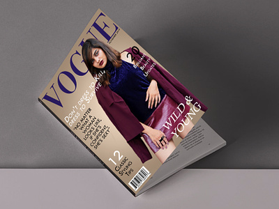 Magazine Cover catalogue design fashion fashion magazine graphic design magazine magazine cover visual design vogue