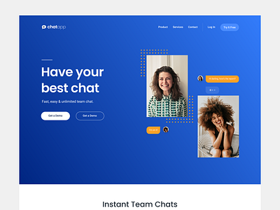Chatting app chat chattingapp design figma productdesign ui userinterface visual design web design webpage