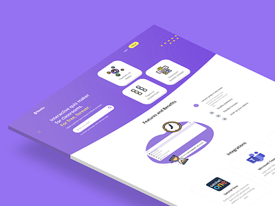 Day 022 - Search branding digital design illustration motion design playful purple quiz app search ui ux web design