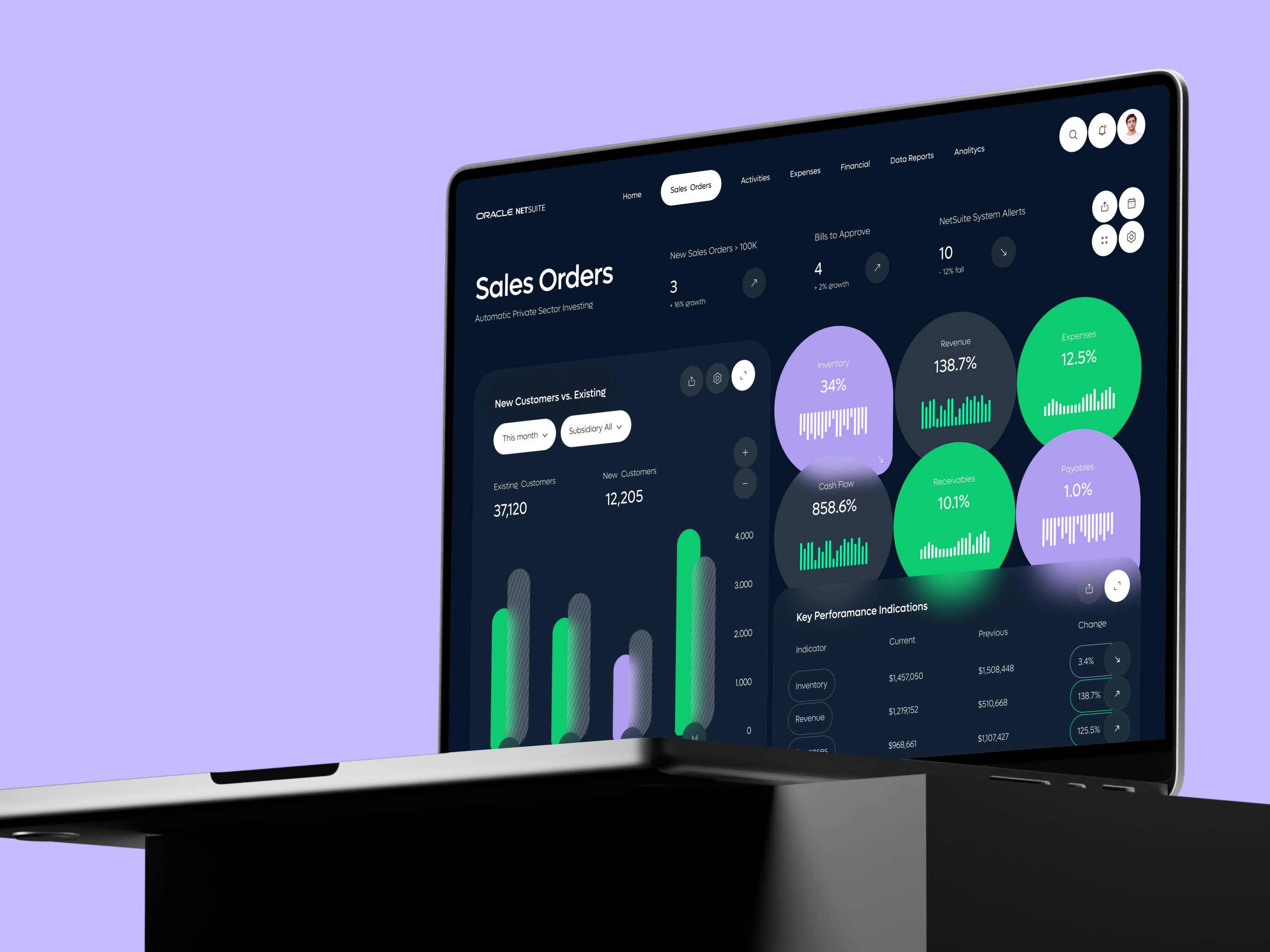 Netsuite CRM - Sales Orders Management admin app app design automation b2b business corporate crm dashboard design management optimization product design saas sales software ui ux web web app