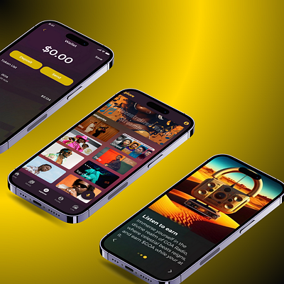 Goaradio 3d branding graphic design ui