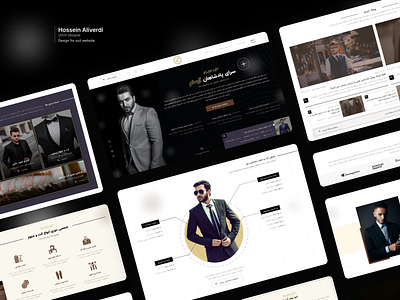 Suit website design fashion home page mode suit ui ux web تجربه کاربری رابط کاربری سایت