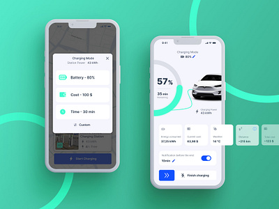 Car Charging App app car charging ui