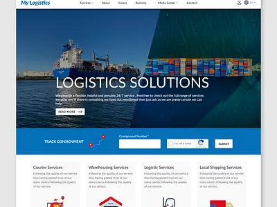 My Logistic Website block chain delivery delivery service freight herosection landing page logistic service logistic solution logistic website logistics package shipment shipping tracking shipping website transportation ui ux web design website