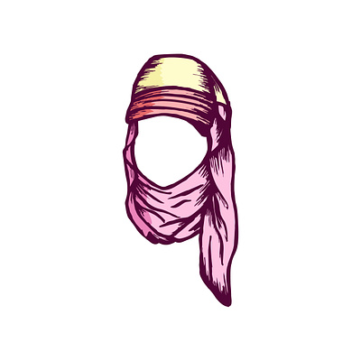 Casual Hijab And Hat Illustration comfortable contemporary cultural diversity drawing elegance fashionable fusion graphic design head illustration individuality modern modest modesty relaxed stylish trendy vector wear