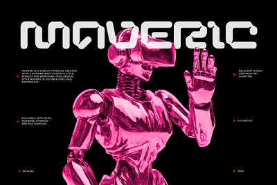 Maveric - Futuristic Font ai artificial intelegence industrial robotic scifi