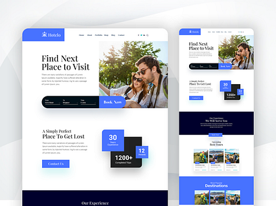Travel Agency Landing Page Design app design dashboard design figma design figma website ui ui ux design web design website design