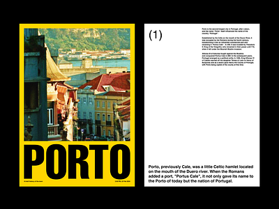 Porto. animation art direction branding clean creative direction design digital grid layout magazine magazine editorial minimal typography porto porto editorial poster poster design swiss typography ui web
