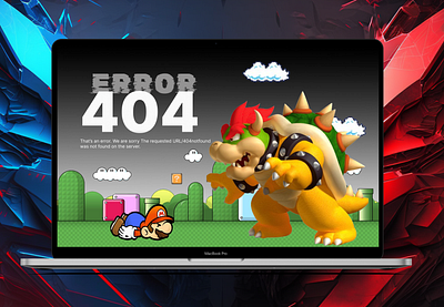 Error 404 asthetics dailyui design error error 404 figma game mario ui uiux design