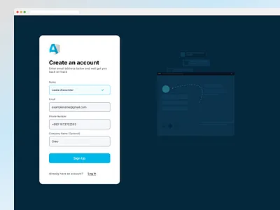 Create an account - Web app account page create an account credentials ui dashboard ui design ui log in page log in ui sign in ui sign up page sign up ui ux ui web app ui