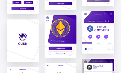 CLINK Browser Extension branding chrome extension crypto crypto trade product trade ui