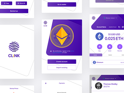 CLINK Browser Extension branding chrome extension crypto crypto trade product trade ui