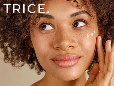 TRICE. Skincare Brand. beauty brand branding clean gold logo logotype mask minimalism package packaging skin skincare woman