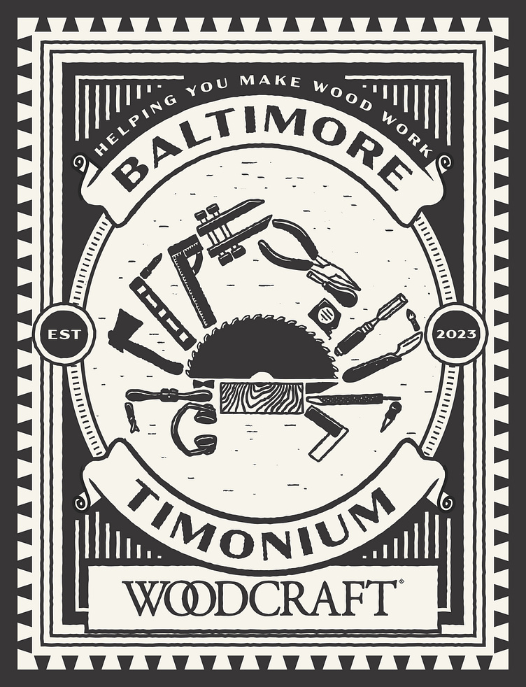 Woodcraft of Baltimore Crab Shirt, 2023 by Jessica Green on Dribbble
