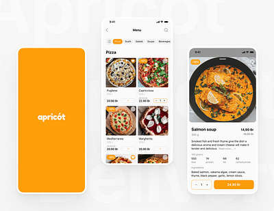 Apricot Food Delivery App app design figma information architecture ios mobile app mobile design ui user experience ux ux research