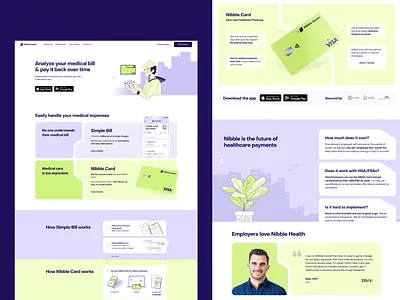 Nibble Health Web Design: How It Works branding design finance fintech graphic design health health care interaction design interface ui user experience user interface ux visual identity web web design web marketing web page website website design