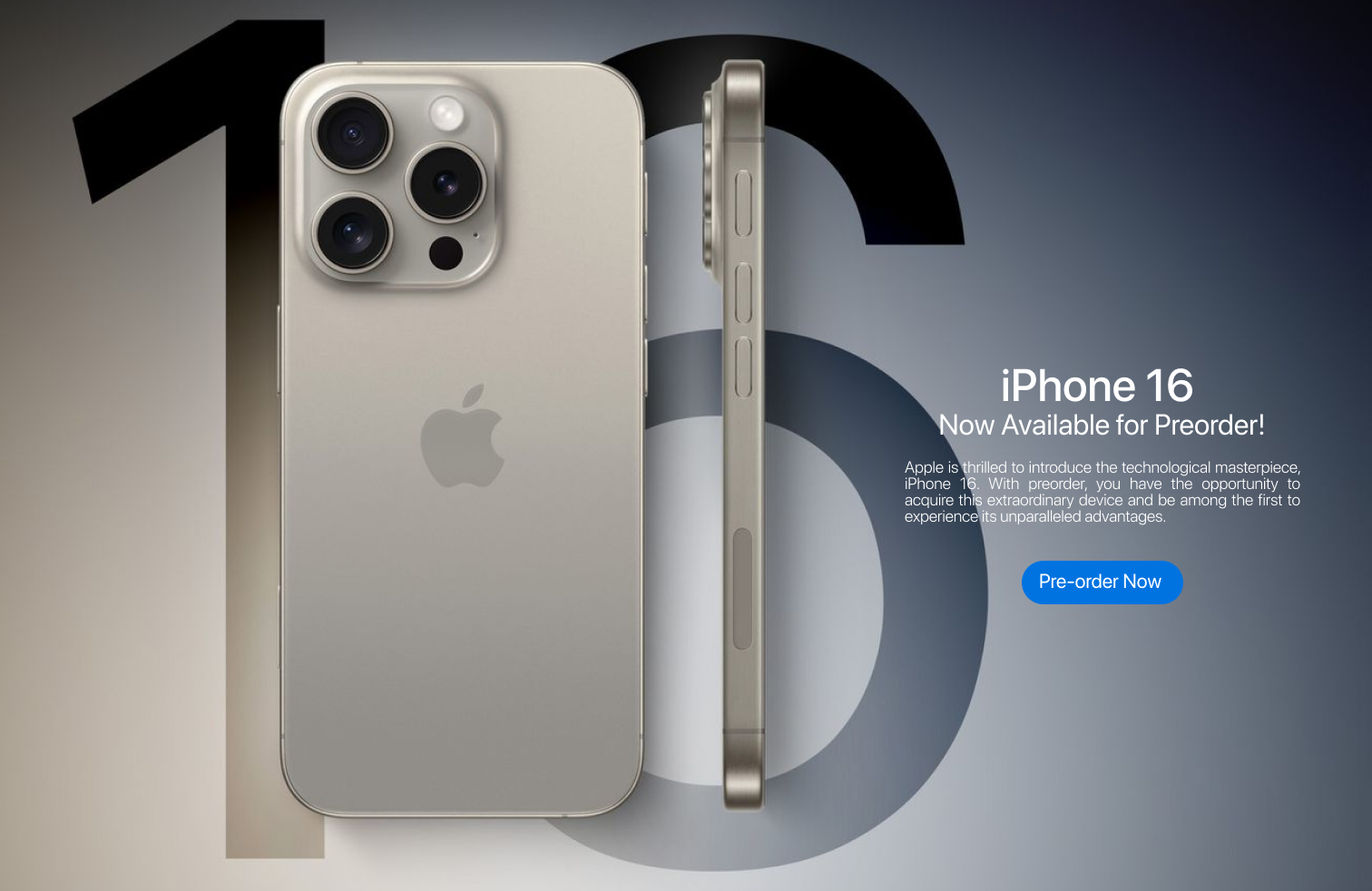 Daily UI Challenge #75 ; Iphone 16 Pre-Order Concept Design 3d animation app apple branding dailyui design figma graphic design iphone iphone16 logo motion graphics pre preorder product shop ui ux