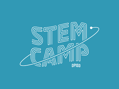 STEM CAMP Logo branding camp campdesign design graphic design logo monoline monoline logo stemcamp tech tech logo technology logo