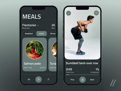 Fitness Mobile iOS App animation app branding dashboard design fitness app graphic design illustration ios mobile motion graphics online sport typography ui ux vector vfx visual effects workout