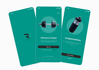 Fitness Applications branding fitness logo ui