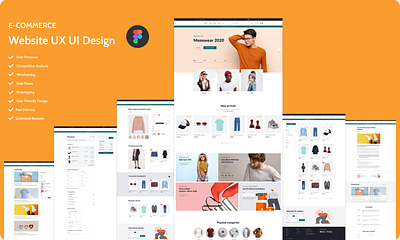 Website UX UI Design in Figma ecommerce website design modern web design online store web design ui ux design ux research ux ui ux ui design ux ui design for web web design website design