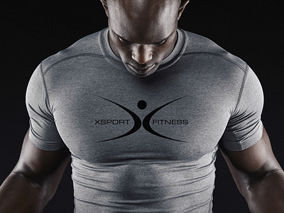Xsport Fitness branding design fitness graphic design health club logo mockup tshirt xsport