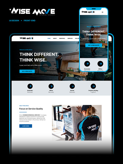 Wise Move - Website elementor figma uiux user interface webdesign website wordpress